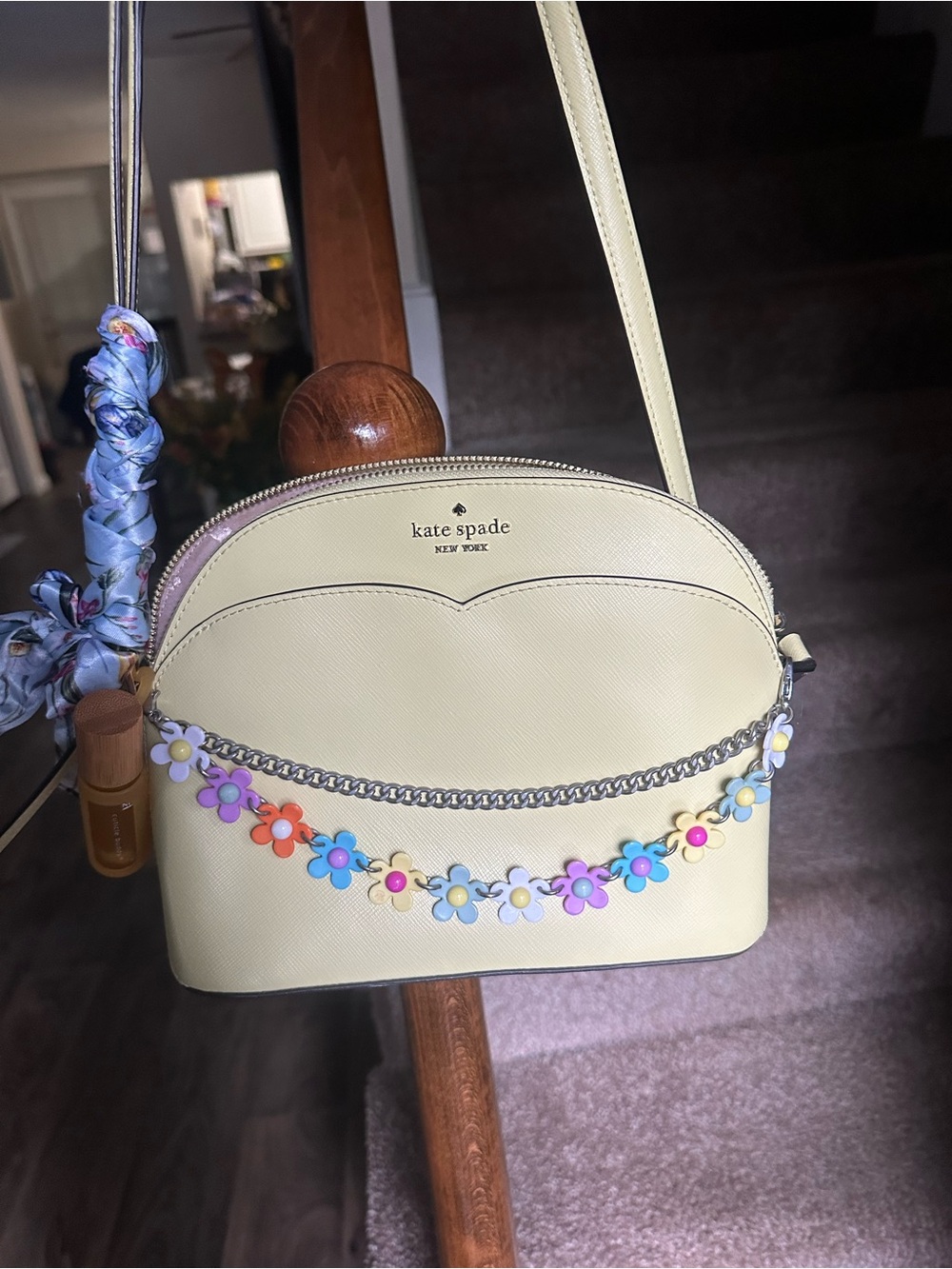 Kate Spade Staci Dome Crossbody in Lemon Cream
